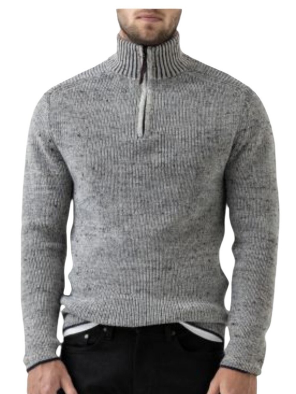 Rodd & Gunn Slope Hill Quater Zip 100% Wool Sweater Size L